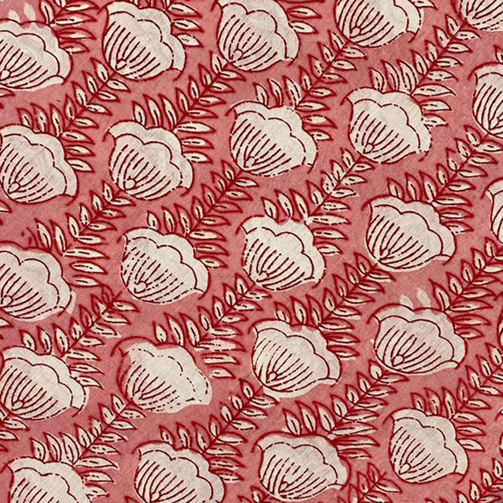 Block Print 120 - Dusty Rose Stem