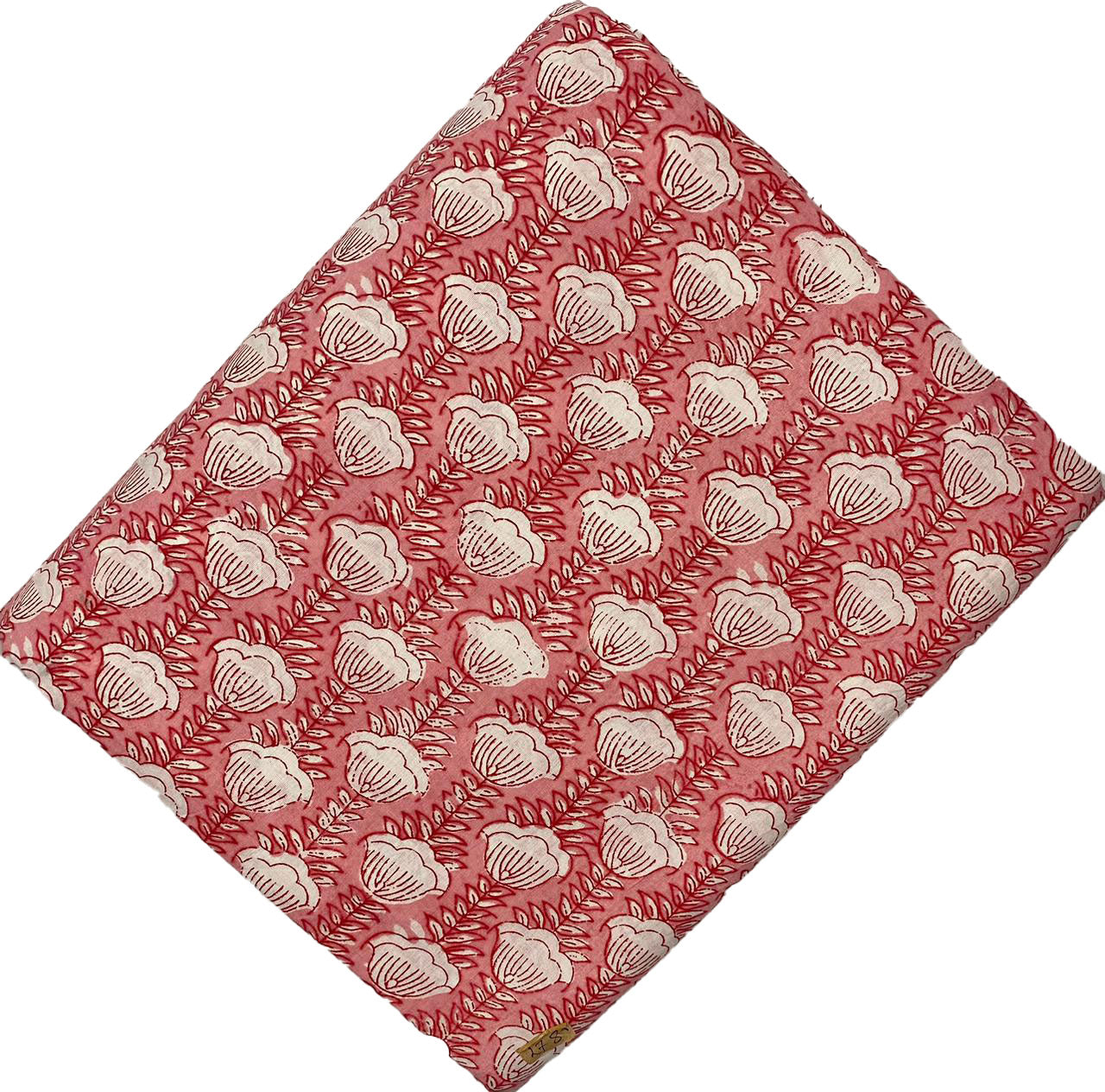 Block Print 120 - Dusty Rose Stem