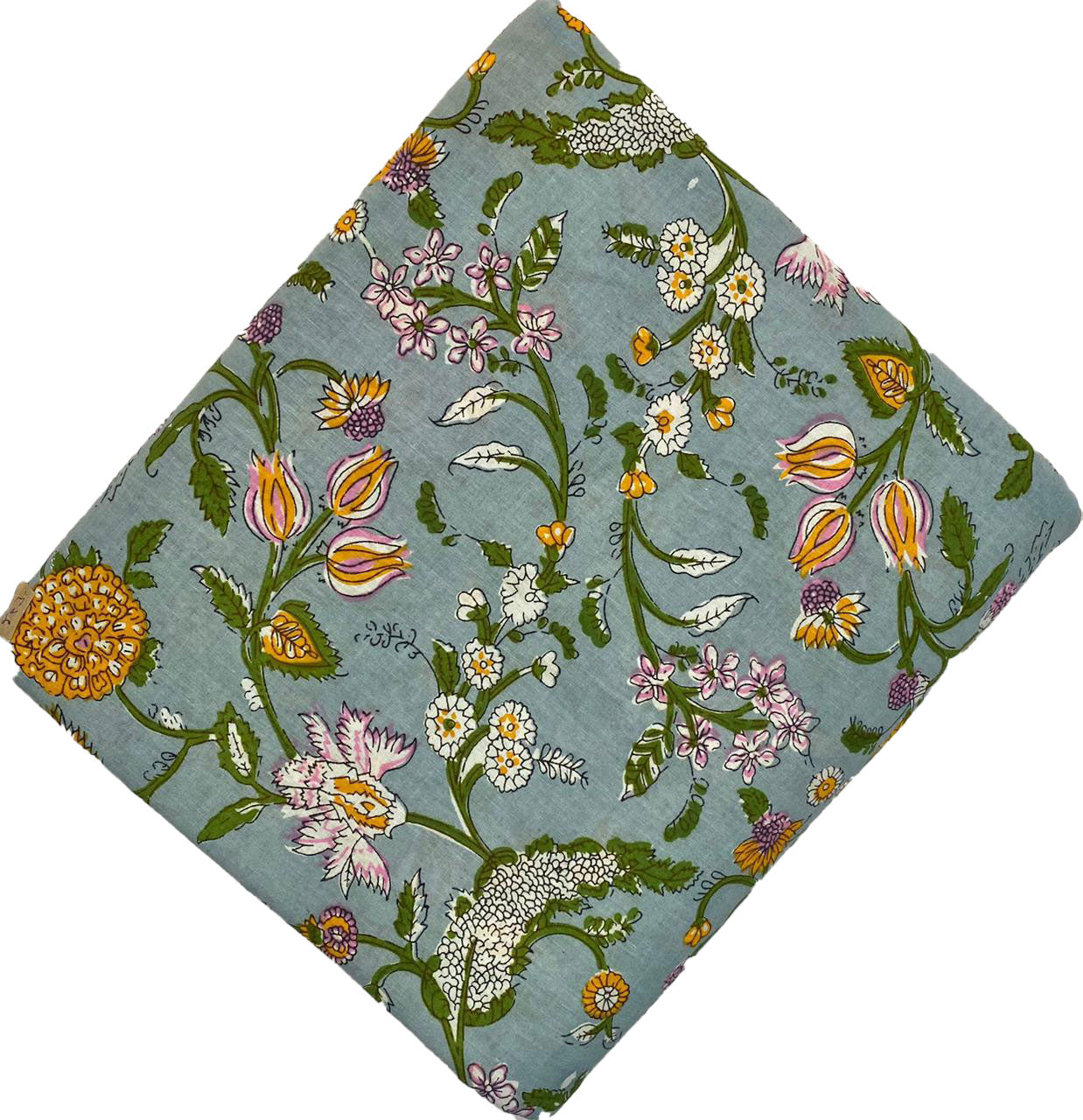 Block Print 124 - Sage Floral
