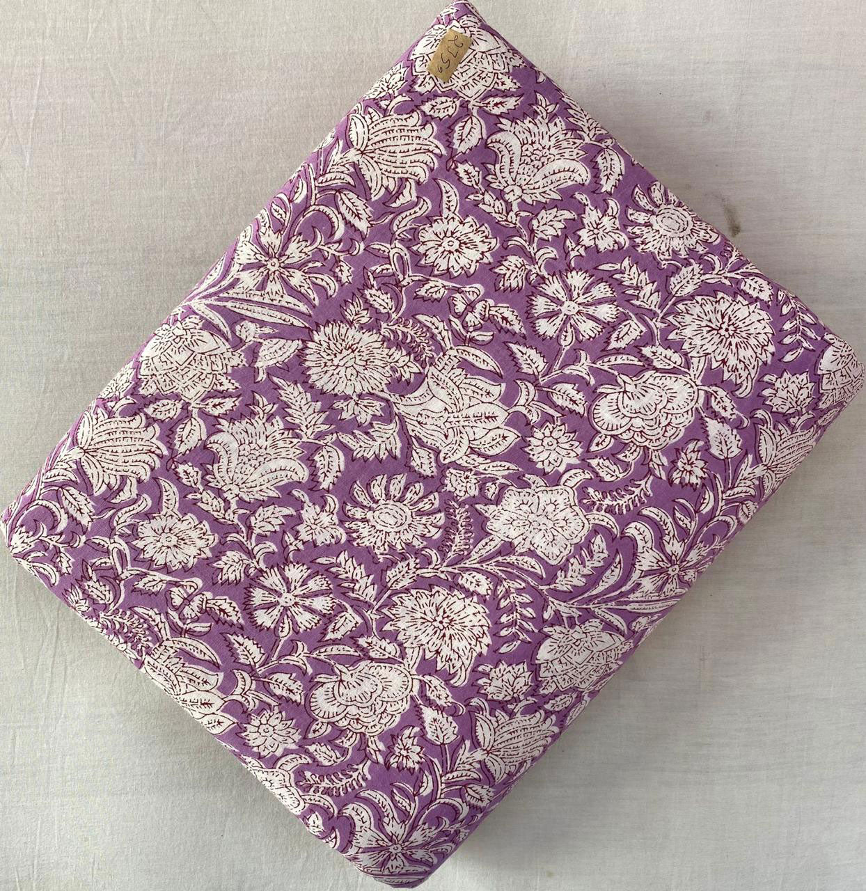 Block Print 130 - Frosted Grape Floral