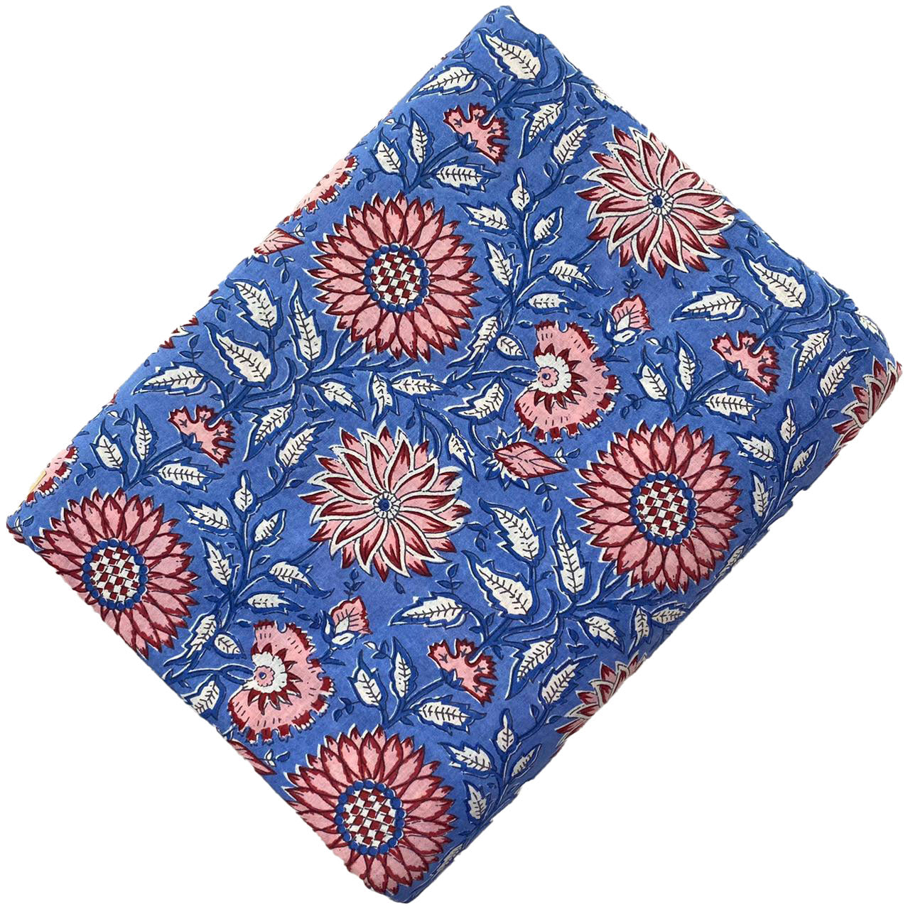 Block Print 137 - Frosted Cobalt Floral