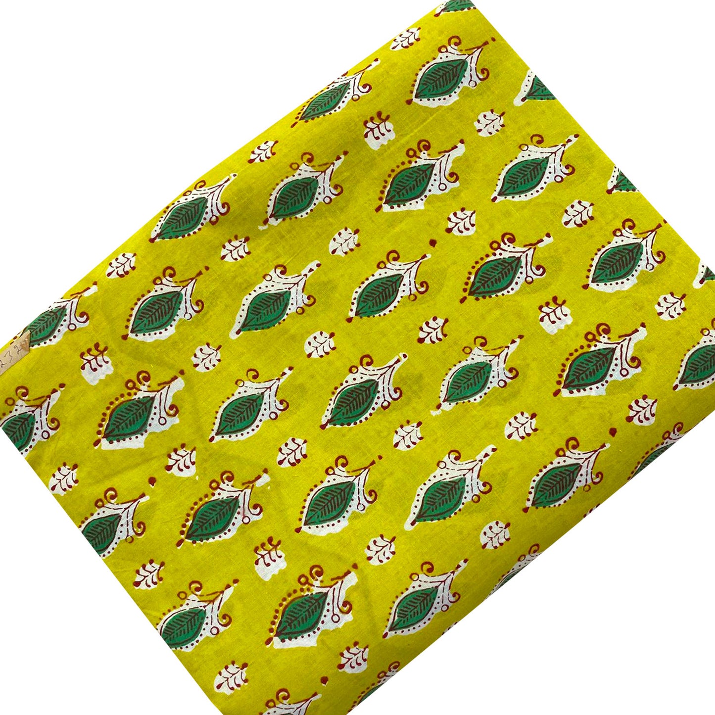 Block Print 152 - Citron Green Leaf Icon