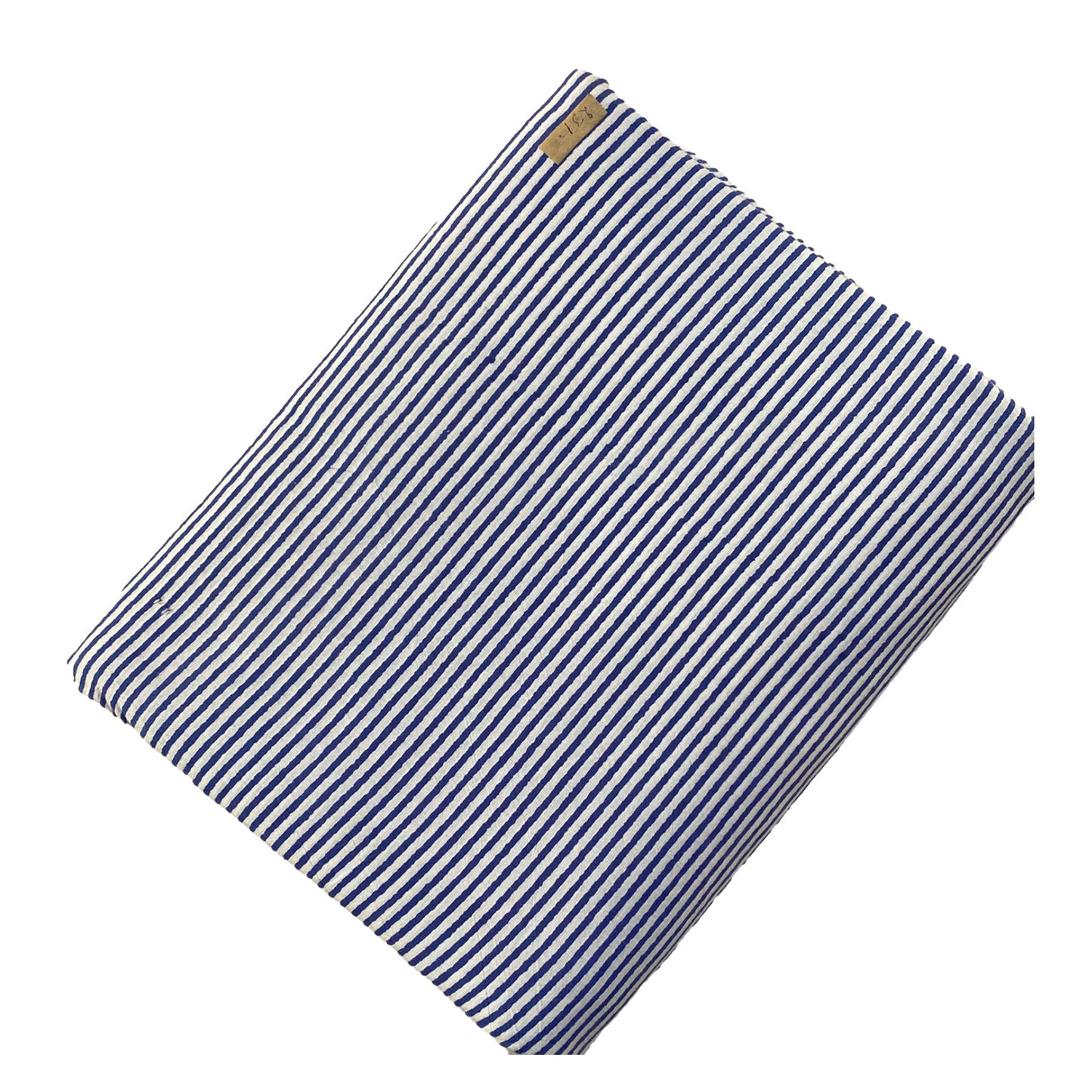 Hand-Printed - Navy Pinstripe