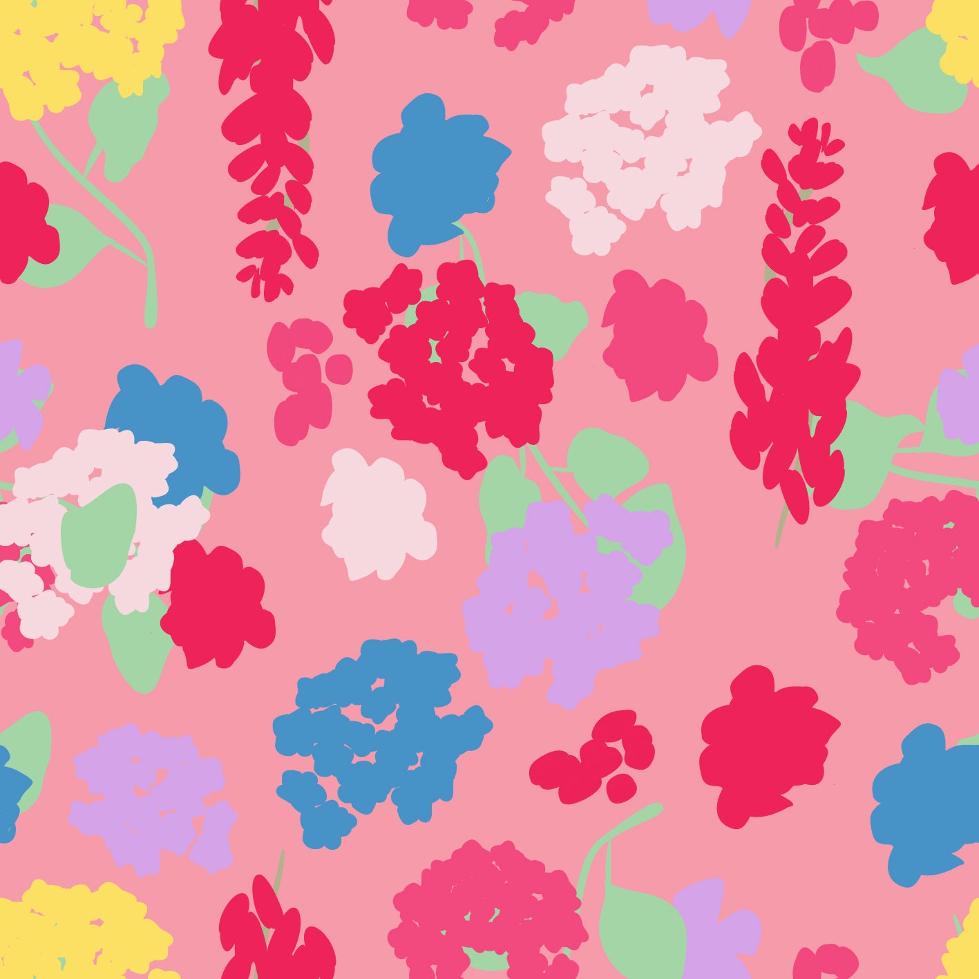 Falling Flowers Fiesta Rose