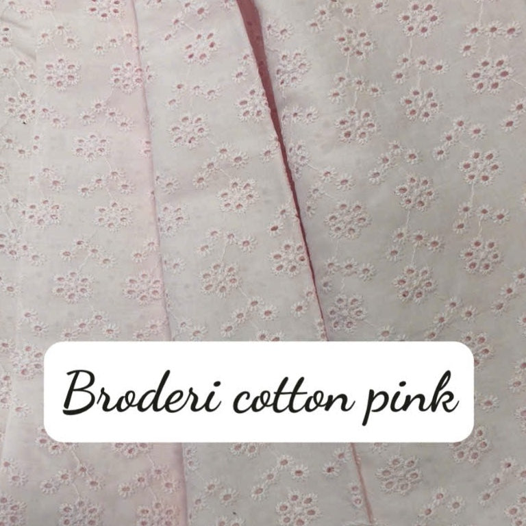 Broderie Anglaise Pale Pink