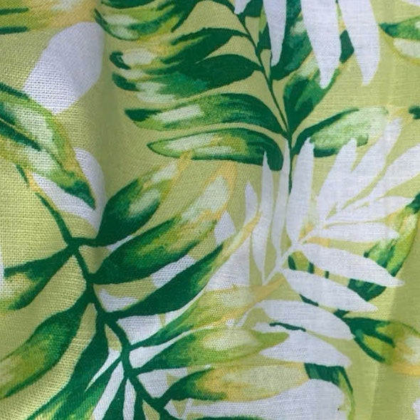 Lime Palm Lightweight Linen