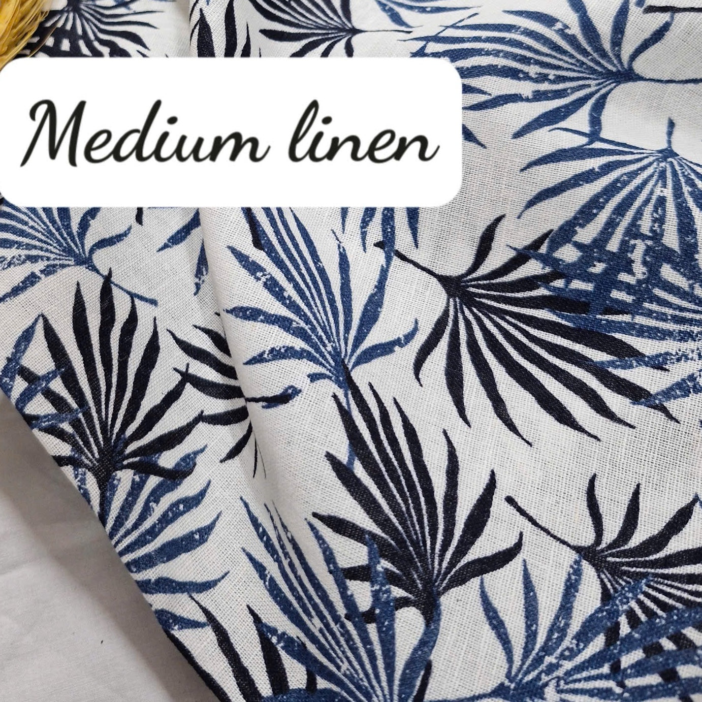 Ink Tree Medium Weight Linen