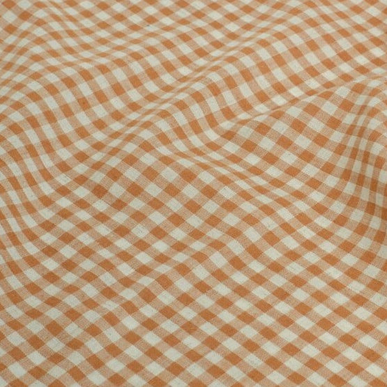 Fine Linen Cotton Check Nectar