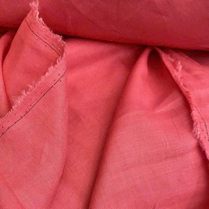 Washed Linen Living Coral