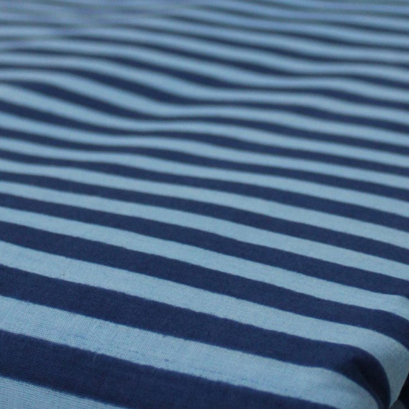 Hand Screen Printed Mid Stripe Royal