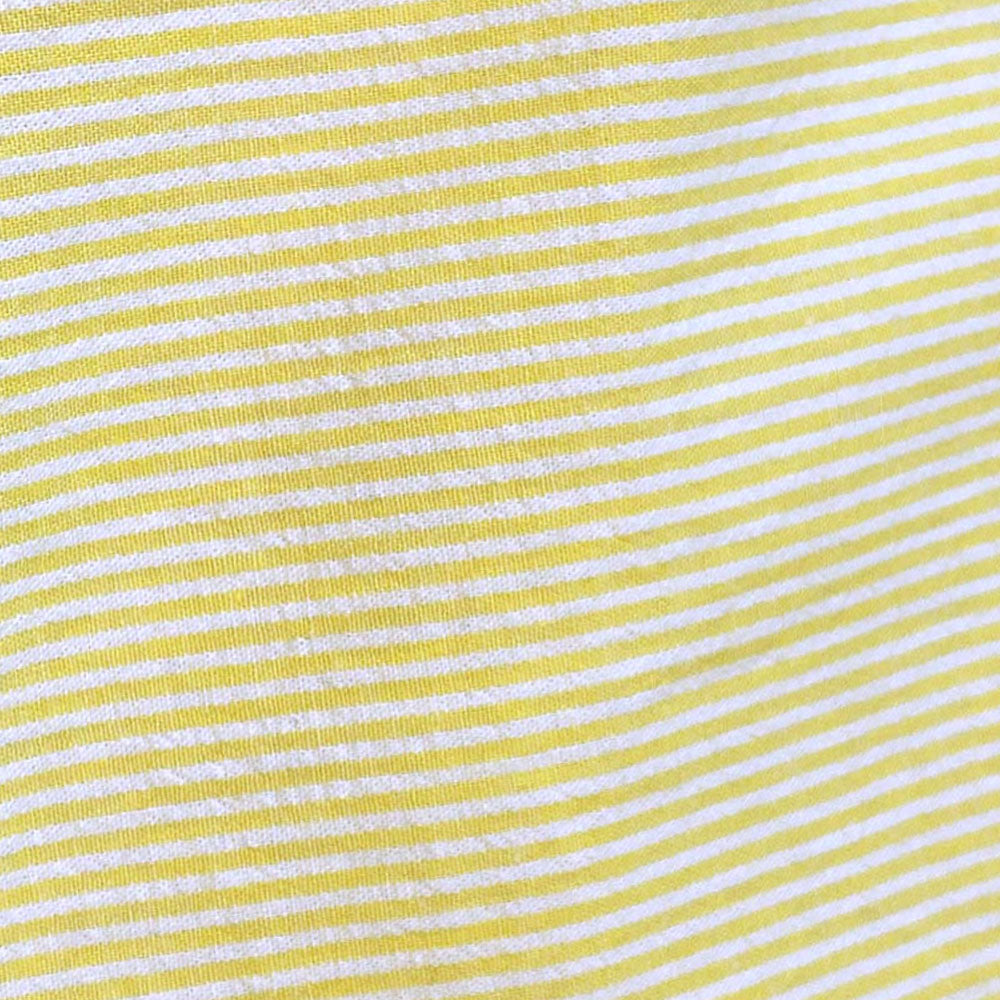 Cotton Seersucker Mini Stripe - Lemon