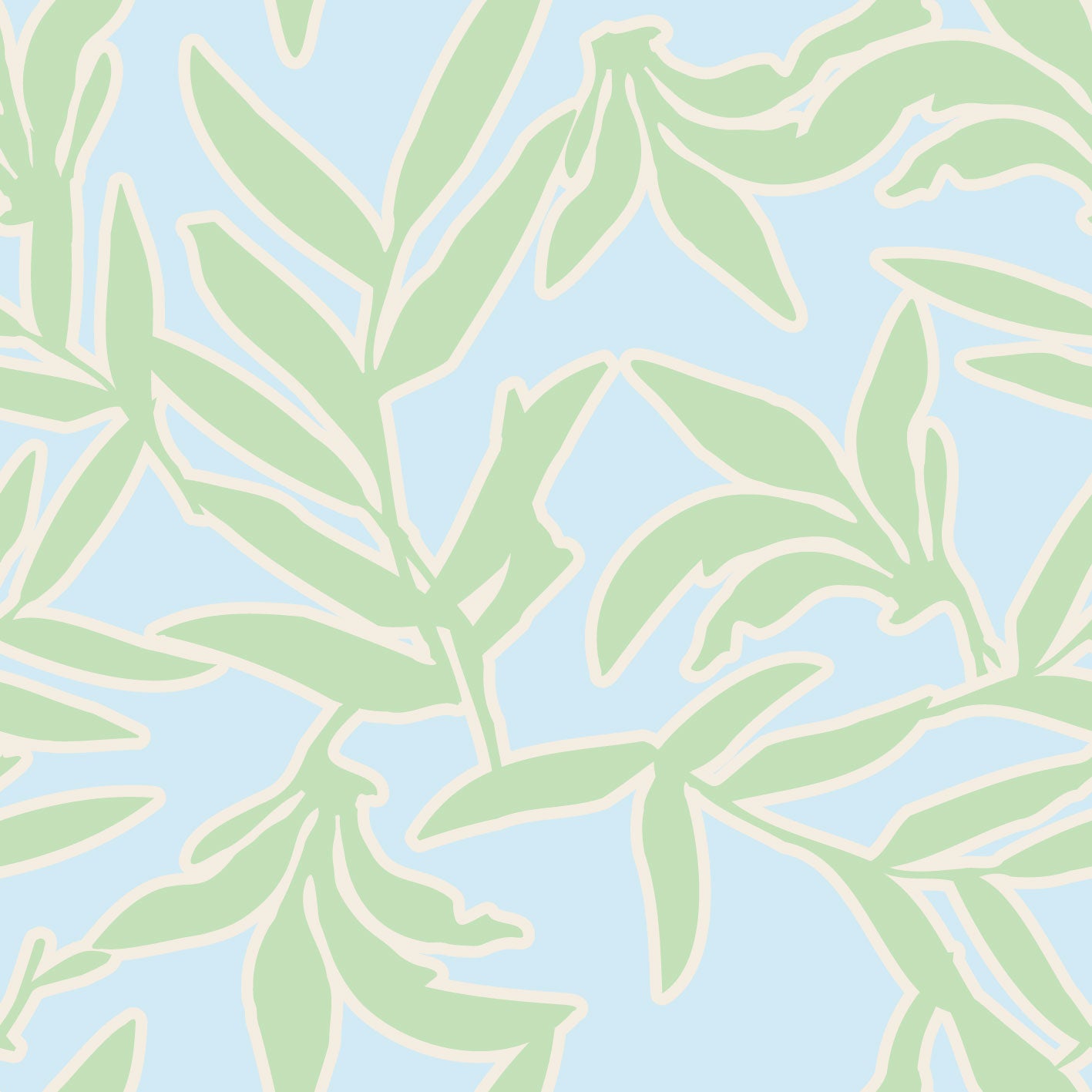Outline Leaves Saltwater Slide