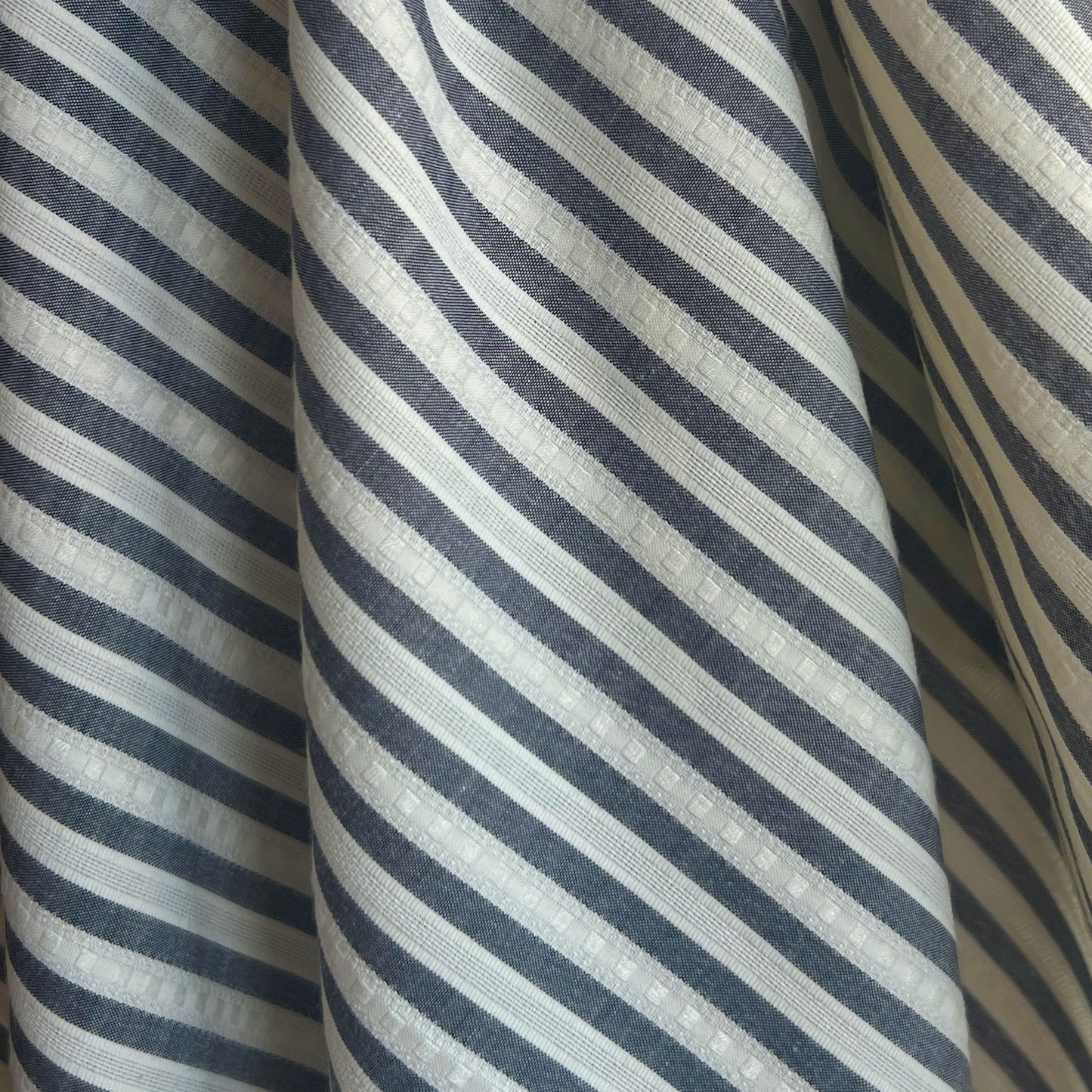 Rupert Lightweight Linen Stripe Charcoal