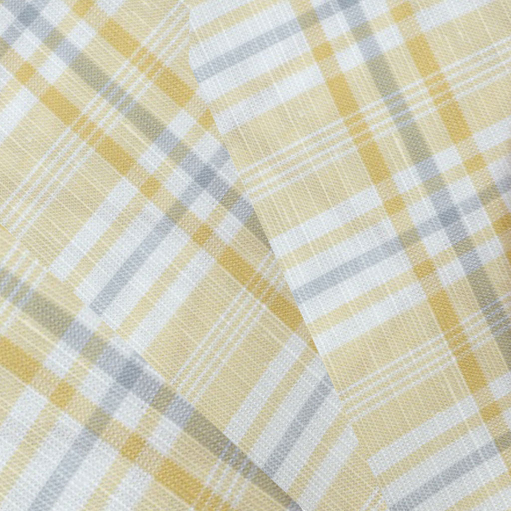 Linen & Tencel Colourful Check Lemon