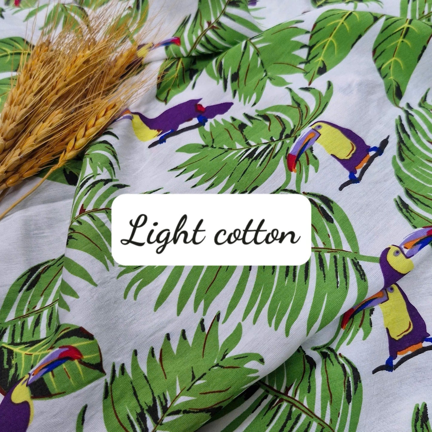 Little Toucan Lightweight Cotton