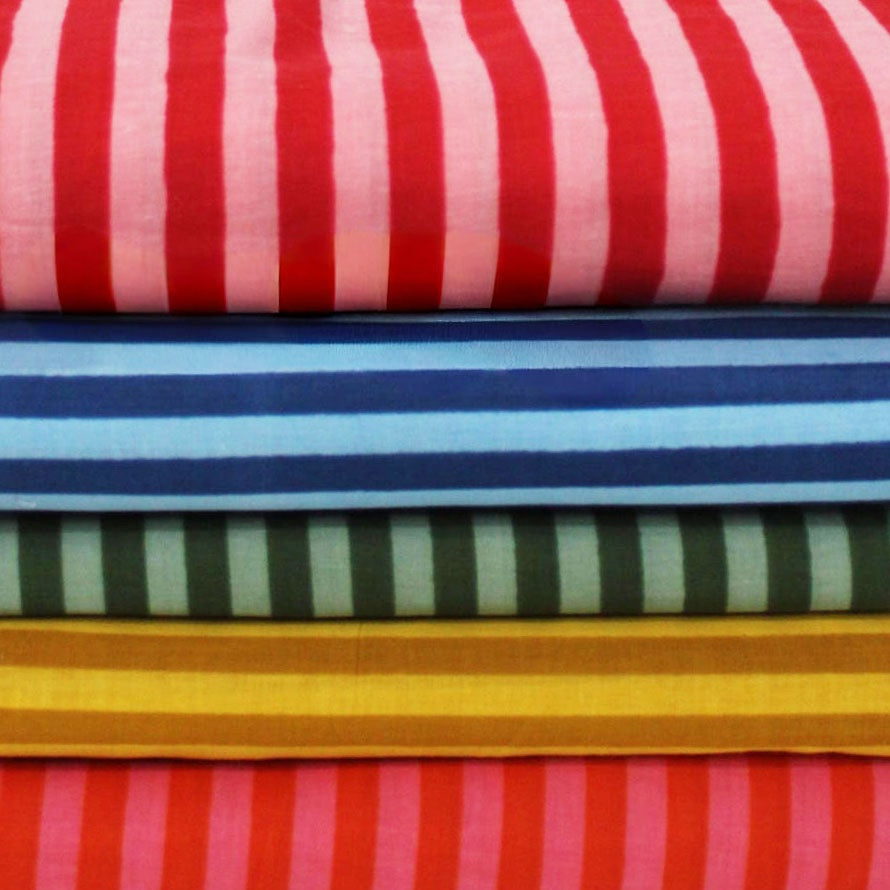 Block & Hand-Printed Stripes