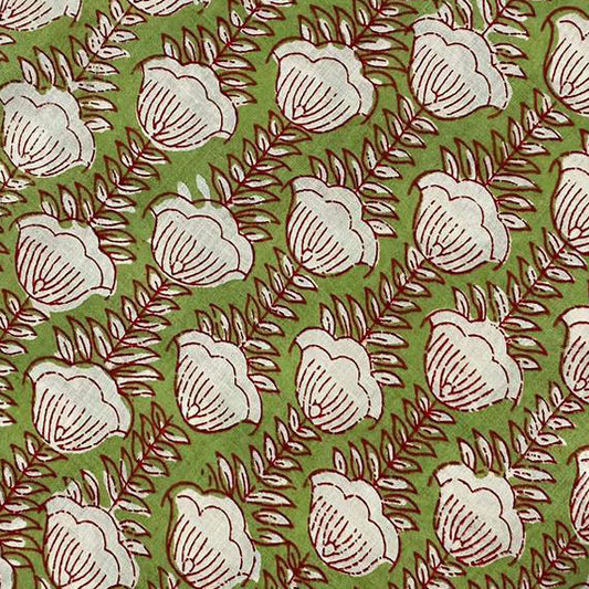 Block Print 119 - Herbal Green Stem