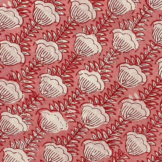 Block Print 120 - Dusty Rose Stem