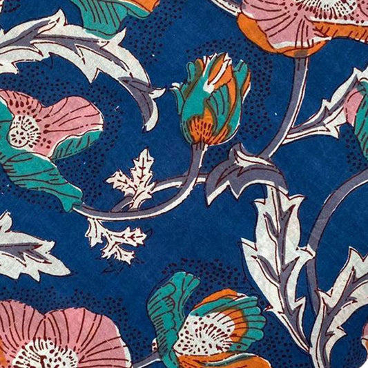 Block Print 125 - Deep Royal Pollen