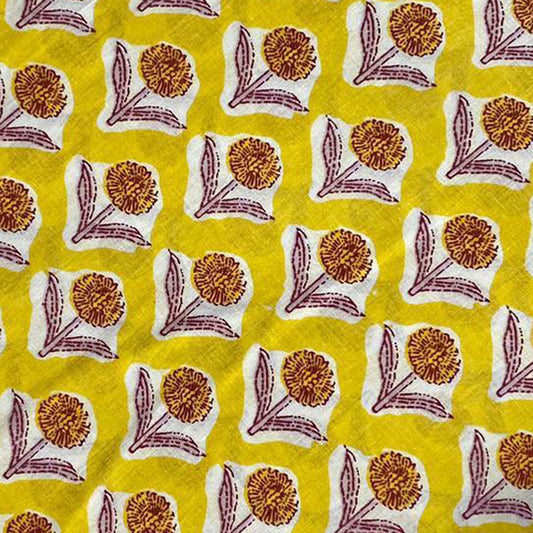 Block Print 133 - Sunshine Icon Flower