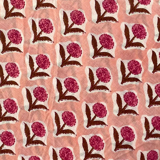 Block Print 140- Blush & Raspberry Flower Icon