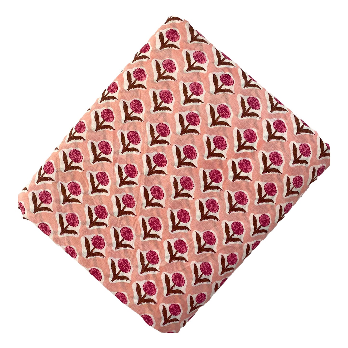 Block Print 140- Blush & Raspberry Flower Icon