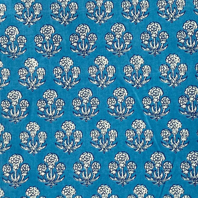 Block Print 146 - Bright Celestial Mono Flower Icon
