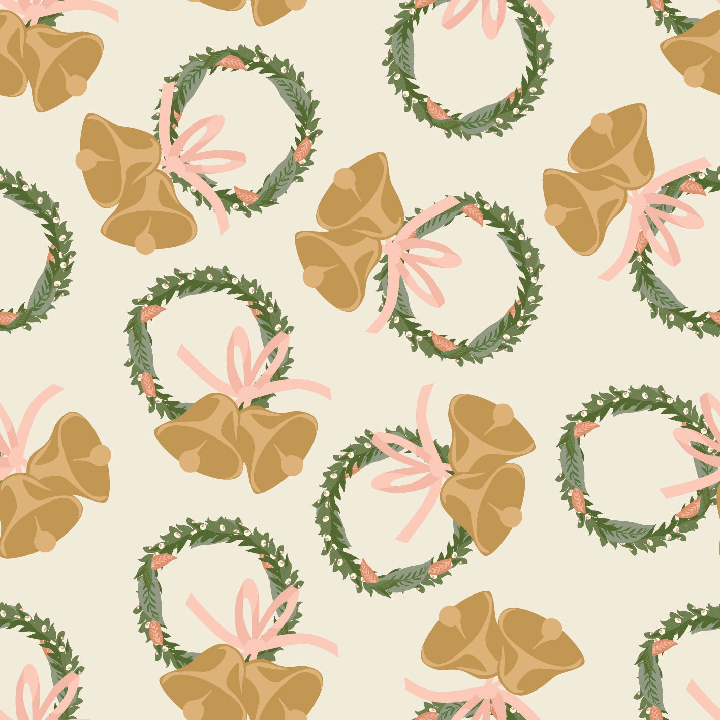 Bell and Wreath Vanilla Ice