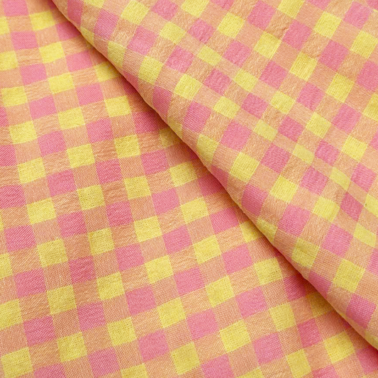 Cotton Seersucker Gingham Bellini