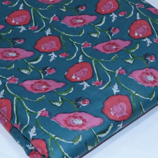 Poppies Deep Teal