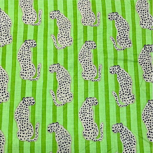 Cheeta & Stripe Bright Lime