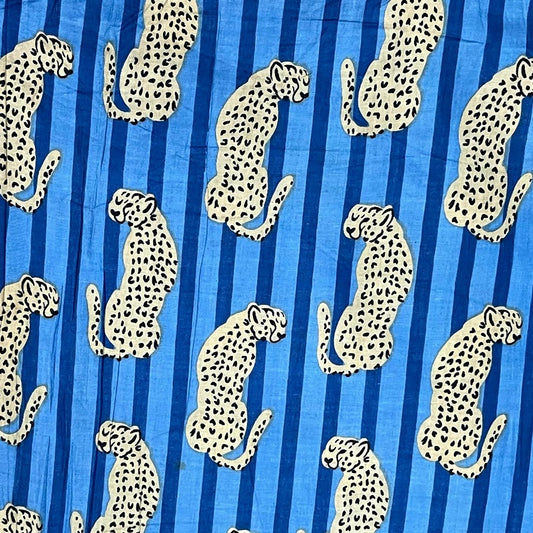 Cheeta & Stripe Bright Cobalt