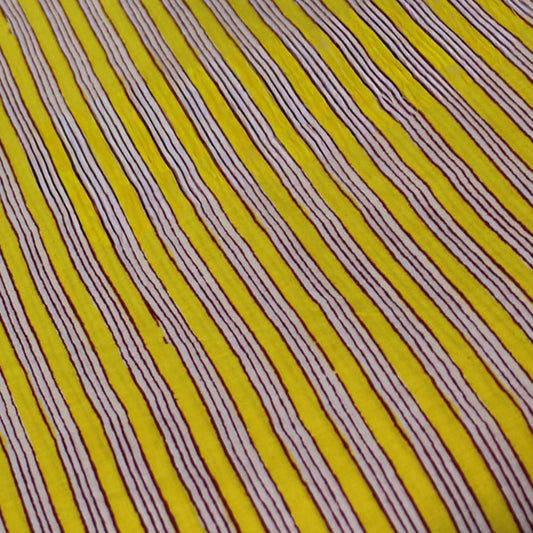 Block Printed Stripe Sungold