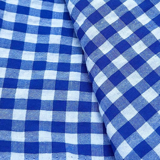 Cotton Seersucker Gingham Capri 1.5 Meter Remnant