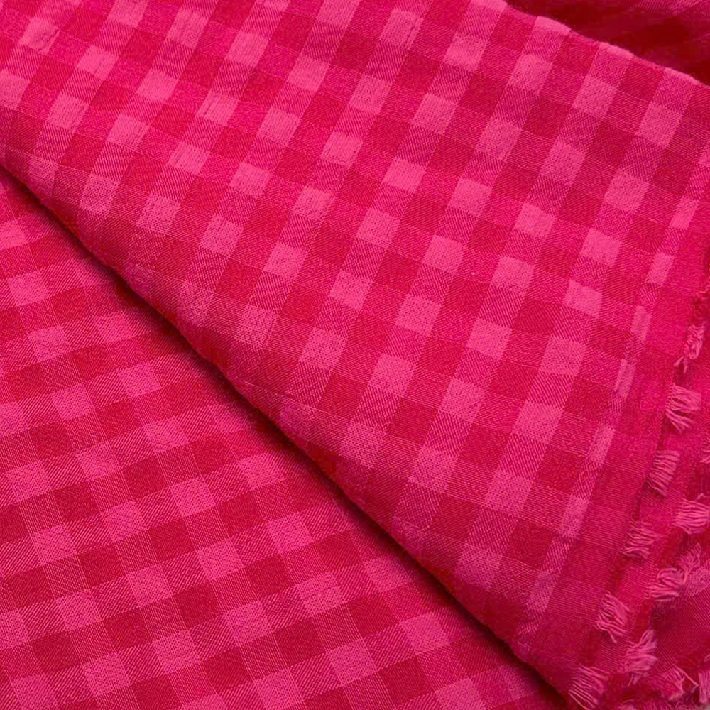 Cotton Seersucker Gingham Cherry