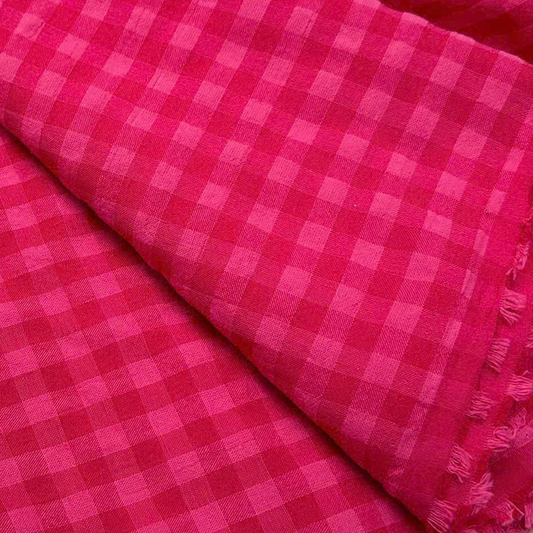 Cotton Seersucker Gingham Cherry