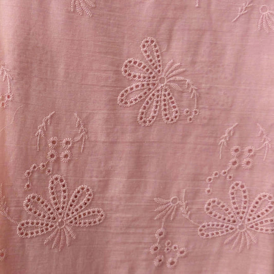 Clementine Embroidered Cotton Dusty Rose