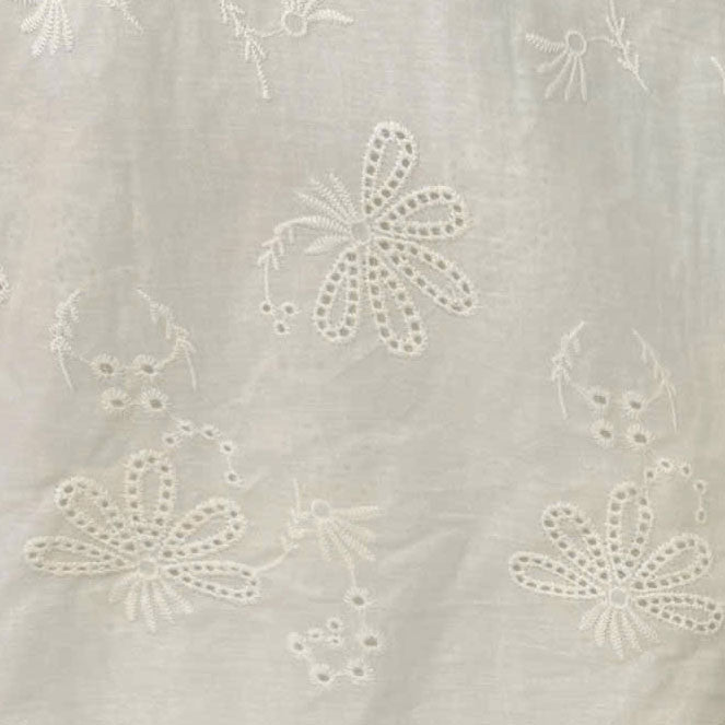 Clementine Embroidered Cotton Natural