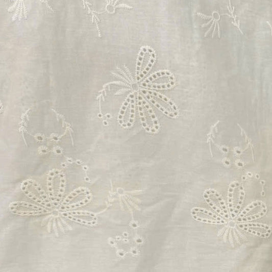 Clementine Embroidered Cotton Natural