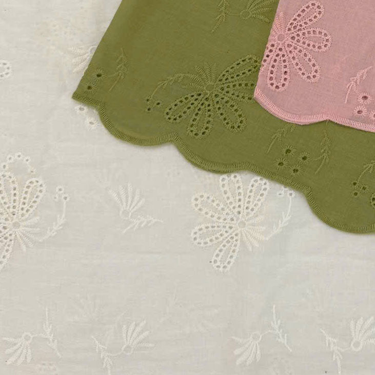 Clementine Embroidered Cotton Natural