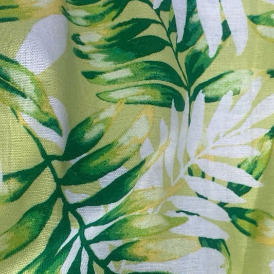 Lime Palm Lightweight Linen