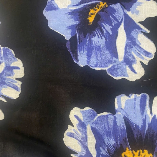 Deep Blue Divine Linen Bamboo Blend