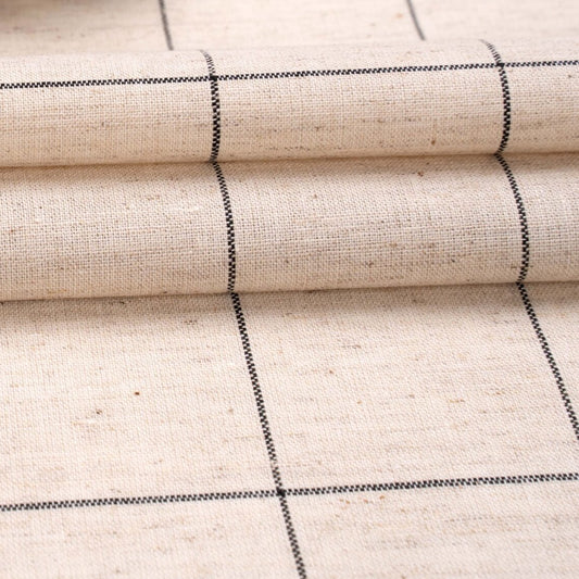 Lightweight Linen Cotton Square Pastel Tan
