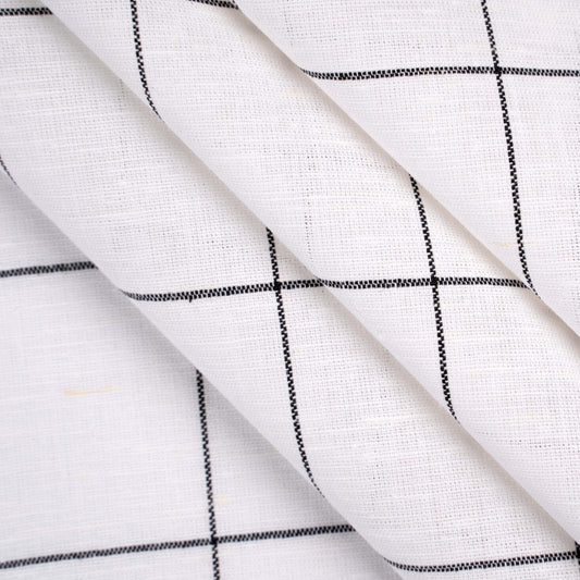 Lightweight Linen Cotton Square White