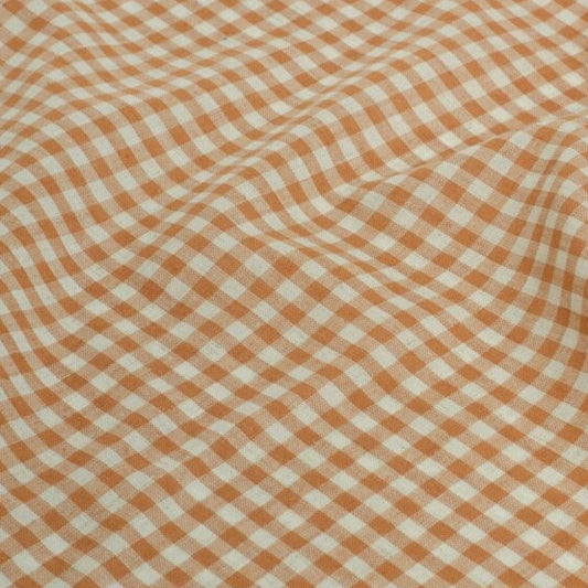 Fine Linen Cotton Check Nectar