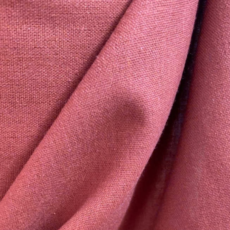 Linen Cotton Deadstock - Rose