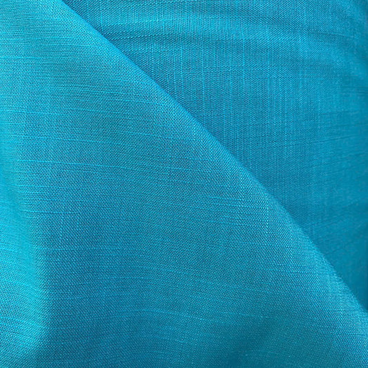 Linen Cotton Deadstock - Azure