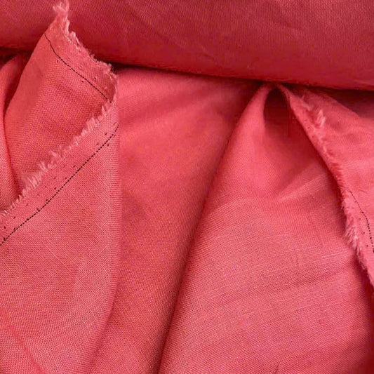 Washed Linen Living Coral