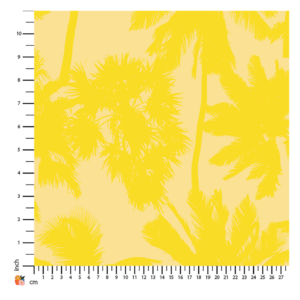 Stencil Palm Dopamine Yellow
