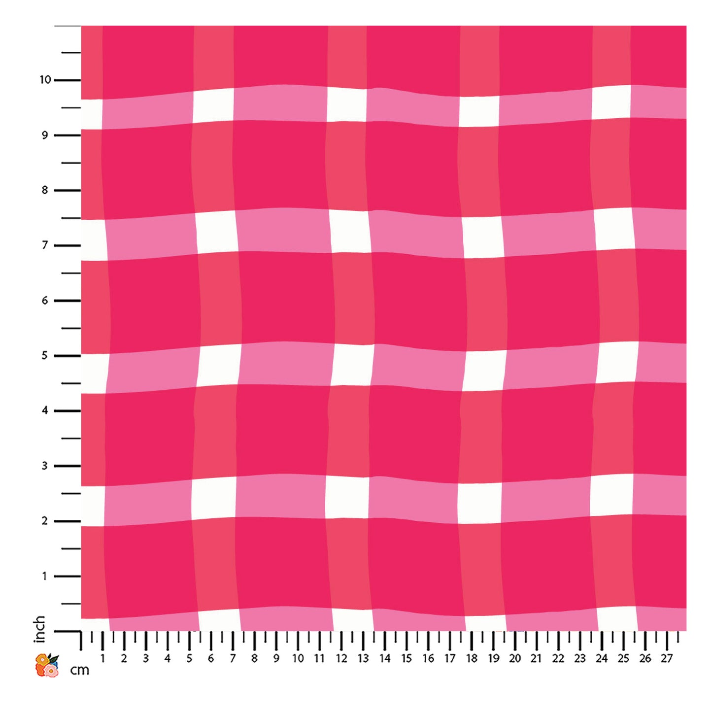 Christmas Gingham Diva Pink